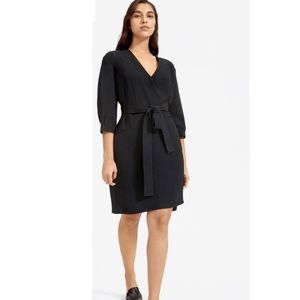 Everlane Japanese GoWeave Long Sleeve Wrap Dress